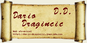 Dario Draginčić vizit kartica